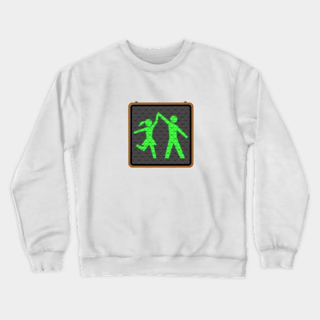 Crosswalk Dancers Crewneck Sweatshirt by CuriousCurios